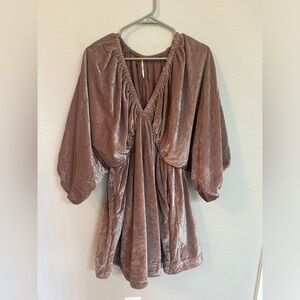 Free People Velvet mini dress